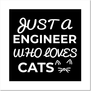 engineer cat owner Posters and Art